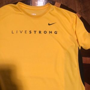 Yellow, Nike-Livestrong t-shirt! Men’s XL!